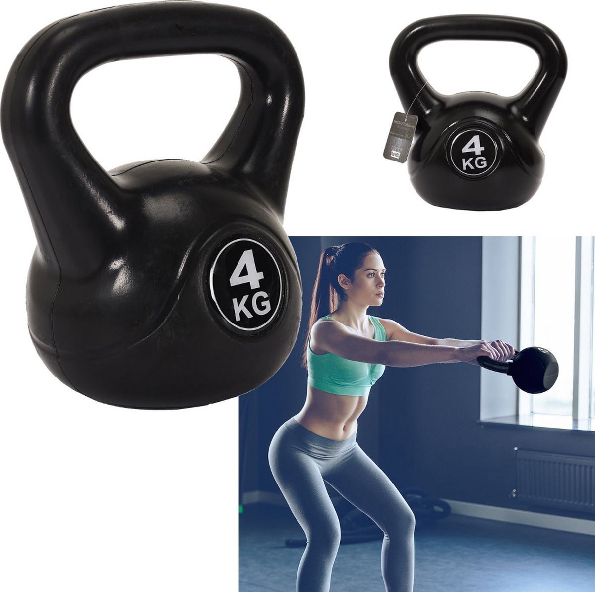 be Mix Sport fitness apparat Gewicht kettlebell 4kg -SP0016