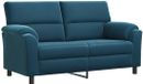 vidaXL Sofa Blue 174 x 85 x 93 cm velvet