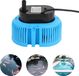 Pompe de couverture de piscine - Pompe submersible pour vidange - 75 W - Hauteur de refoulement max. 3,2 m - Prise UE 220 V - Bleu