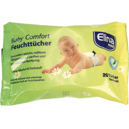Elina Baby Wipes 20s Aloe Vera