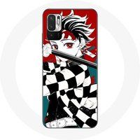 Maniacase Etui voor Xiaomi Redmi Note 10T 5G Tanjiro Demon Slayer Kimetsu no Yaiba Anime