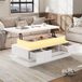 STILVORA Salontafel - Hoogglans Wit - 100x50x40 Cm