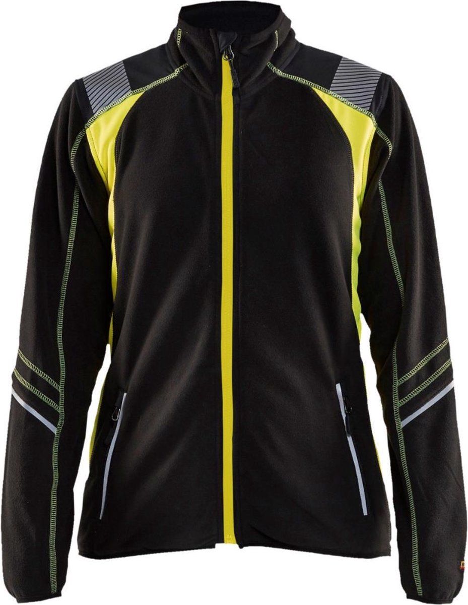 Blåkläder Blaklader 4973 Dames Werktrui Vest Fleece Zwart/Geel