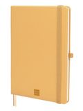 Finocam Notitieboek Nexo, harde kaft, Dotted (gestippeld), camel | A5-notitieboek met microgeperforeerde bladen | Vakje en pennenlus | 72 bladzijden, ideaal voor Bullet Journal