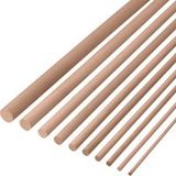 Gedotec Chevilles en bois Hêtre Longueur 2000 mm, Diamètre 25 mm