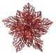 Kaemingk Poinsettia plastic d23,50h10 cm rood Everlands