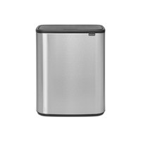 Brabantia Bo Touch Bin 60L Rectangular - Matt Steel Fingerprint Proof