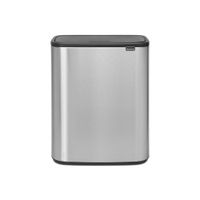 Brabantia Bo Touch Bin 60L Rectangular - Matt Steel Fingerprint Proof