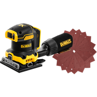 DeWalt DCW200NT-XJ (zonder accu) + DeWalt Schuurstrook 115x115mm K120 (25x)