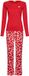 Rebelle MyRebelle - Endless Love Pyjama - Bio-Katoen - Hartjes - Rood - Maat 38
