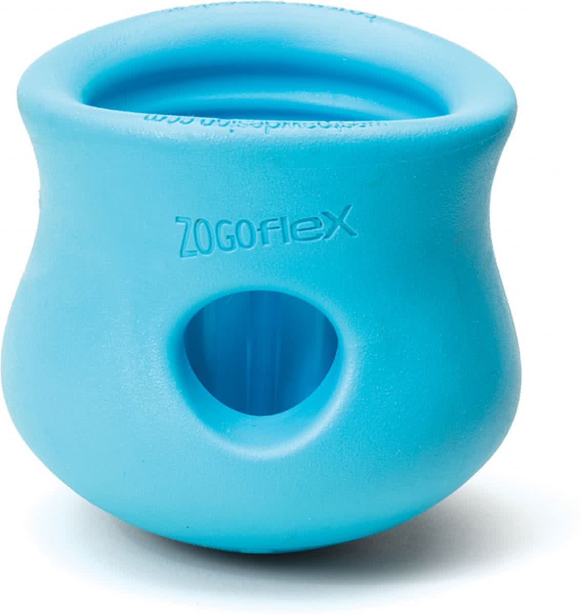 West Paw Zogoflex Toppl - Aqua Blauw - Hondenspeelgoed