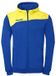 Kempa veste d'entraînement Athletics 29 avec capuche bleu royal/jaune citron