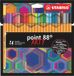 STABILO Premium fineliner point 88 ARTY Etui met 24 kleuren