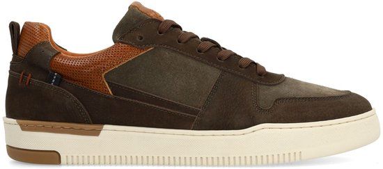 No Stress Heren Groene nubuck sneakers Maat 44
