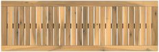 vidaXL Tafelblad Rechthoekig Massief Acacia Hout Witgewassen Landelijk 108,5 x 35 x 2 cm