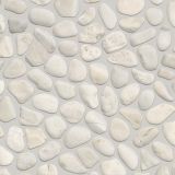 Maxaro Mozaïek Pebble White 30x30cm Natuursteen Wit Mat