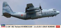 Hasegawa Modelbouwpakket Militaire voertuigen - 10851 KC-130H Hercules JASDF Gray Scheme Plastic - 1:200 - Modelbouw