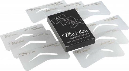 Christian Faye - Wenkbrauw Sjabloon Dramatic Exotic Glamorous - Transparant - 1 stuk(s)