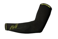 Massi Adur - armwarmer unisex, kleur zwart/geel, eenheidsmaat