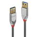 LINDY 36626 USB-kabel USB 3.2 Gen1 USB-A stekker, USB-A stekker 1.00 m Grijs