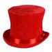 thetru Flair Hoge hoed - Rood - Luxe Hoed - Carnaval - Een Stuk - Maat 58