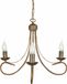 ALFA Suspension bougeoir noir vieil or