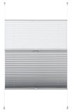 Gardinia EASYFIX Plissé om vast te klikken, ideaal voor dag en nacht, incl. montageset, nacht + dag, wit, 70 x 130 cm (b x h)