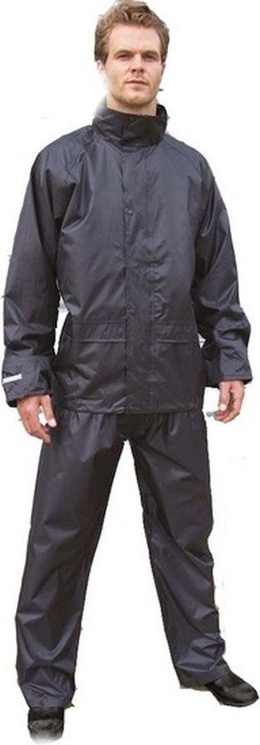 Result Zwart All Weather regenpak voor volwassenen M - Waterdicht - Unisex