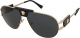 Versace VE2252 100287 Zonnebril Heren Goudkleurig/Grijs