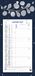 Exacompta 33105E Maandkalender met afscheurbare bladen - 15,5 x 28,5 cm - Op plantaardige geïllustreerde kaart - 19 x 41 cm - Januari tot december 2025 - Blauw