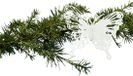 House of Seasons kerstboomversiering vlinders op clip - 3x st - wit - 10 cm