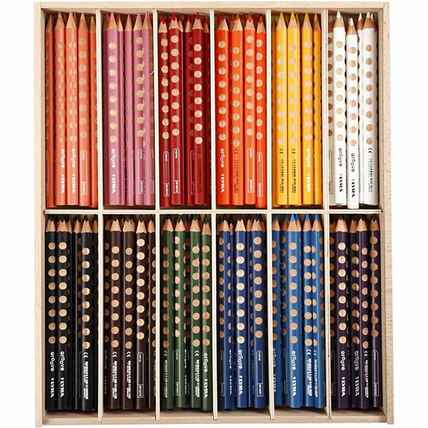 Thomson Groove Kleurpotloden - 144 Stuks - Multicolor