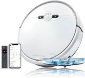 GIMERI Robotstofzuiger en vloerwisser, accu, 4400 mAh, wifi, compatibel met Alexa Google, afmetingen 320 x 78 mm, automatisch opladen, anti-val, droogzuigkracht, bodemzuigkracht 2000 Pa