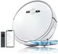 GIMERI Robotstofzuiger en vloerwisser, accu, 4400 mAh, wifi, compatibel met Alexa Google, afmetingen 320 x 78 mm, automatisch opladen, anti-val, droogzuigkracht, bodemzuigkracht 2000 Pa