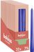Bolsius - Glanzende dinerkaarsen - 32 stuks - Blauw - 24,5 cm - 7 branduren