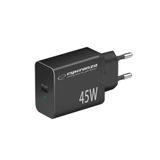 Esperanza EZC108K chargeur secteur 45W Noir