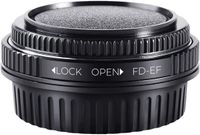 K&F Concept FD-EOS EF high precision adapter met correctieglas - Canon FD/FL lens op Canon EOS EF camera