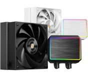 Mars Gaming ML-PROII120 AIO vloeistofkoeling 300W TDP, 4e Gen Opti-Chamber pomp, koperen basis en microkanalen, 1x 120mm FDB ventilator, geborsteld aluminium blok met lineaire FRGB verlichting, zwart