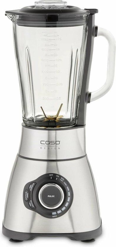 CASO Germany B1800 Blender - 1.8L - 1800W - RVS/Transparant