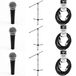 Shure SM58 LCE (3x) avec supports et câbles