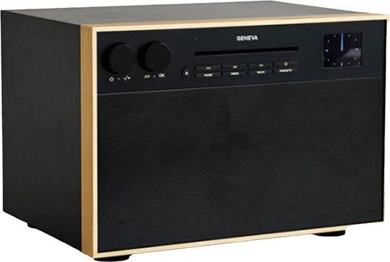 Geneva DeCon M DAB+ / FM Radio & CD Player - Black/Brass
