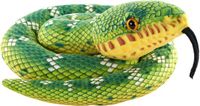 Wild Republic Pluche boa knuffel slang - 91 cm - boomslang - groen