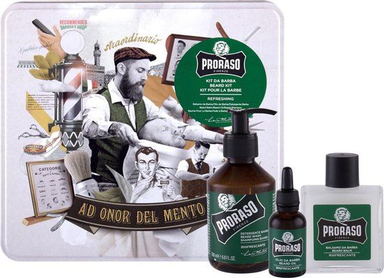 Proraso Beard Kit Refreshing - Unisex - 3 stuks - 0 ml