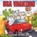 USA Vacation: A Cozy United States Road Trip Coloring Book Featuring Adorable Fuzzy Animals in Simple Travel Designs for Adults and Kids
