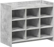 vidaXL Schoenenkast Betongrijs 85 x 39,5 x 70 cm Bewerkt hout