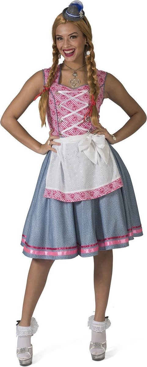 Funny Fashion Boeren Tirol & Oktoberfest Kostuum | Bierfeest Munchen Meike Dirndl | Vrouw | Maat 40-42 | Bierfeest | Verkleedkleding