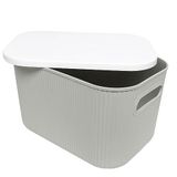 Bureau-organizer, grijs en wit, 25 x 17 x 15 cm