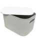 Bureau-organizer, grijs en wit, 25 x 17 x 15 cm