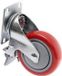 TOOLCRAFT Zwenkwiel 100 mm met parkeerrem en schroefplaat