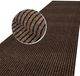 ANRO Tapis Mischa Bruin 200x100cm – Paillasson Antidérapant Sur Mesure
